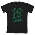 thumbnail image 3 of Harry Potter Slytherin Quidditch Toddler Boy's Black Tee-3T, 3 of 5
