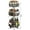 3 Tiers-Round, variant on 2Tiers Lazy Susan Organizer Round Spice Rack Rotatable Metal Seasoning Organizer Kitchen Black