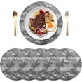 thumbnail image 2 of Camouflage Round Placemat Set of 4, Non-Slip Heat Resistant & Waterproof Plate Pads for Dinner Table Table Placemats, 15.4 in Home Decor, 2 of 6