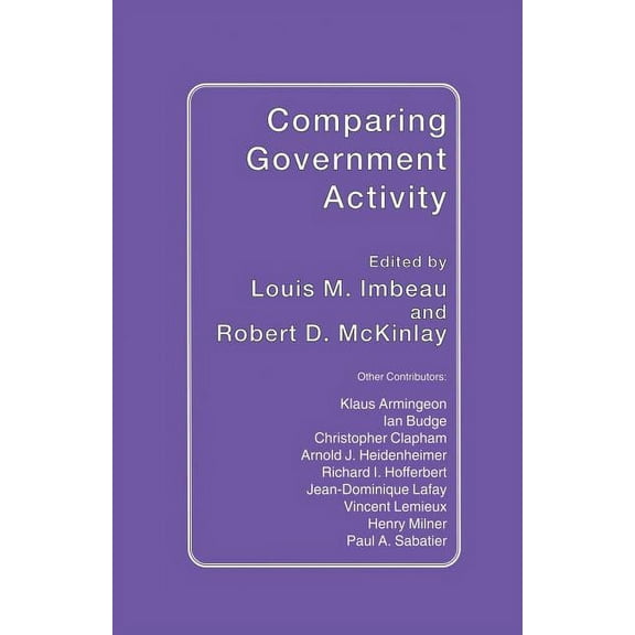 Comparing Government Activity, (Paperback)