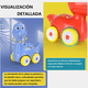 thumbnail image 4 of Juguetes De Dinosaurios Coche Para Niños 6pcs colores, 4 of 5