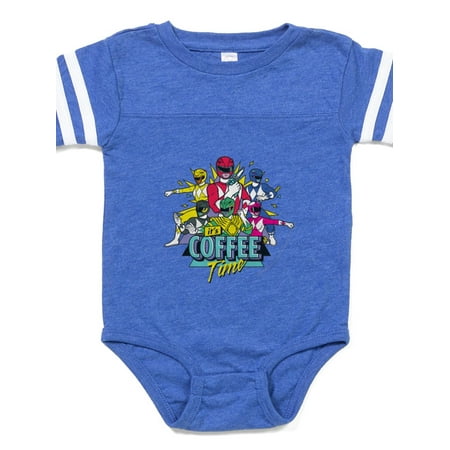 

CafePress - Power Rangers It s Coffee T - Cute Infant Baby Football Bodysuit
