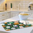 thumbnail image 2 of Iauyy Dish Drying Mat for Kitchen Counter, Super Absorbent & Hanging 16x18 / 18x24 Inch (S/M) Cupcake Rabbit, 2 of 8