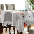 thumbnail image 5 of Yayeee Tablecloths 54" x 72" Rectangle Wrinkle Resistant Party Table Cover, Snow Cartoon Houses, 5 of 8