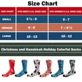 thumbnail image 5 of Christmas and Hanukkah Holiday Colorful CoolMax Crew Socks for Men & Women - Holly and Trees, 5 of 5