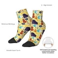 thumbnail image 6 of Fuzoiu Musical Instruments Print Adult Socks, Crew Moisture-wicking Socks, Unisex Cushion Crew Socks,Casual Sports Ankle Socks, 6 of 7