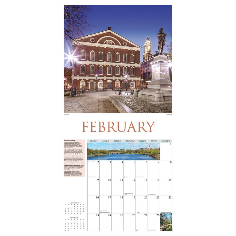 Boston 2025 Wall Calendar - Walmart.com