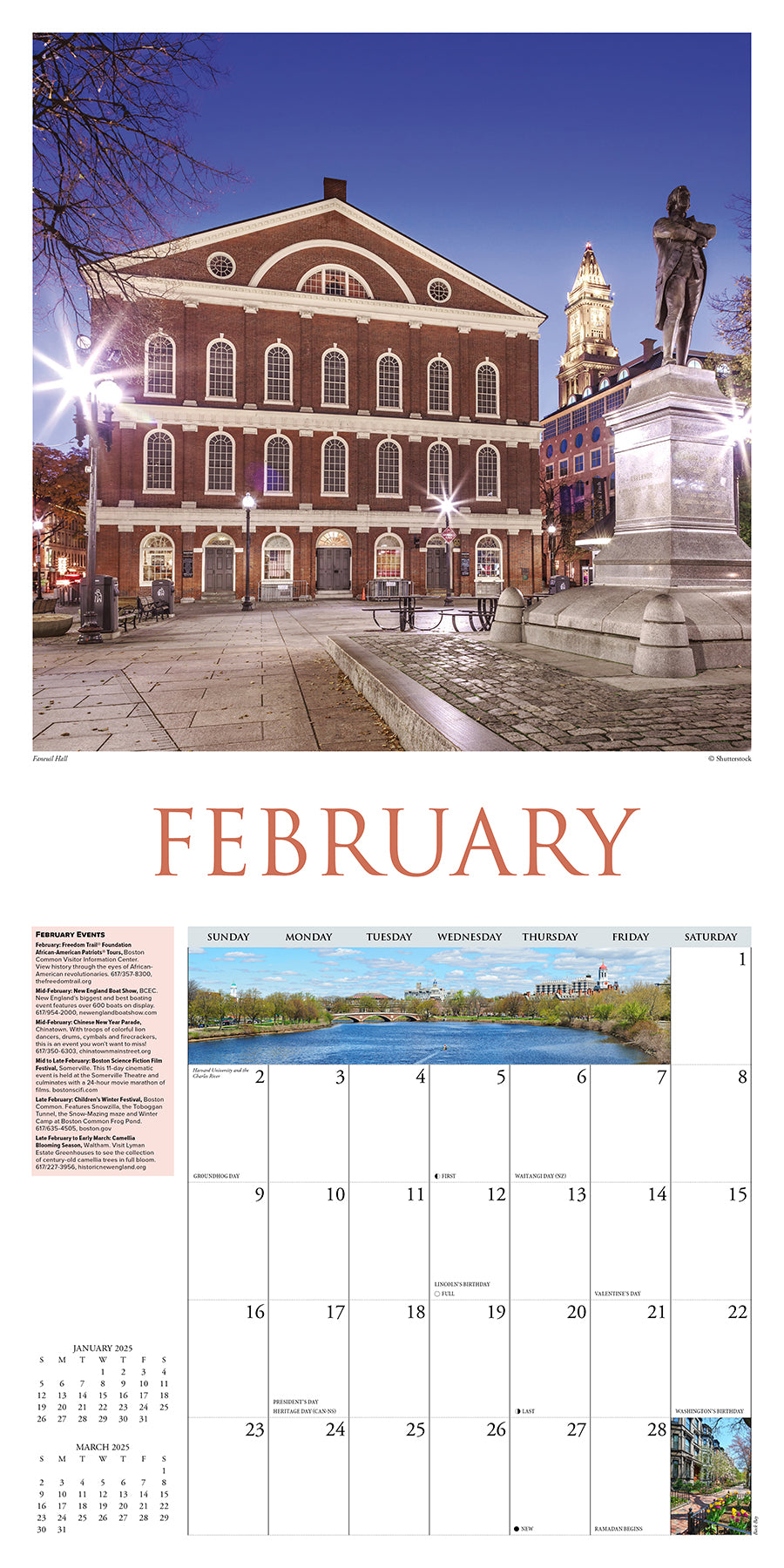 Boston 2025 Wall Calendar - Walmart.com boston-2025-wall-calendar-walmart-com