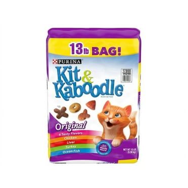Kit & Kaboodle Original Adult Chicken, Liver, Turkey and Ocean Fish Recipe Dry Cat Food 13lb.
