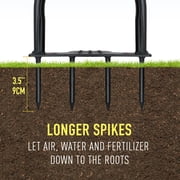 Colwelt 3.5 Manual Lawn Aerator with Non-Slip T-Handle