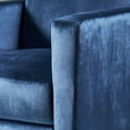 thumbnail image 5 of Noble House Canaan Standard Velvet Push Back High Leg Recliner, Cobalt, 5 of 10