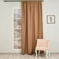 thumbnail image 2 of 3S Brother's Home Decorative Cappuccion Curtains Extra Long Luxury Colors Linen Look Custom Made 5-25 Feet Made in Turkey Hang Back Tab ( 1 Panel ) Home Décor -(52"Wx240"L), 2 of 6