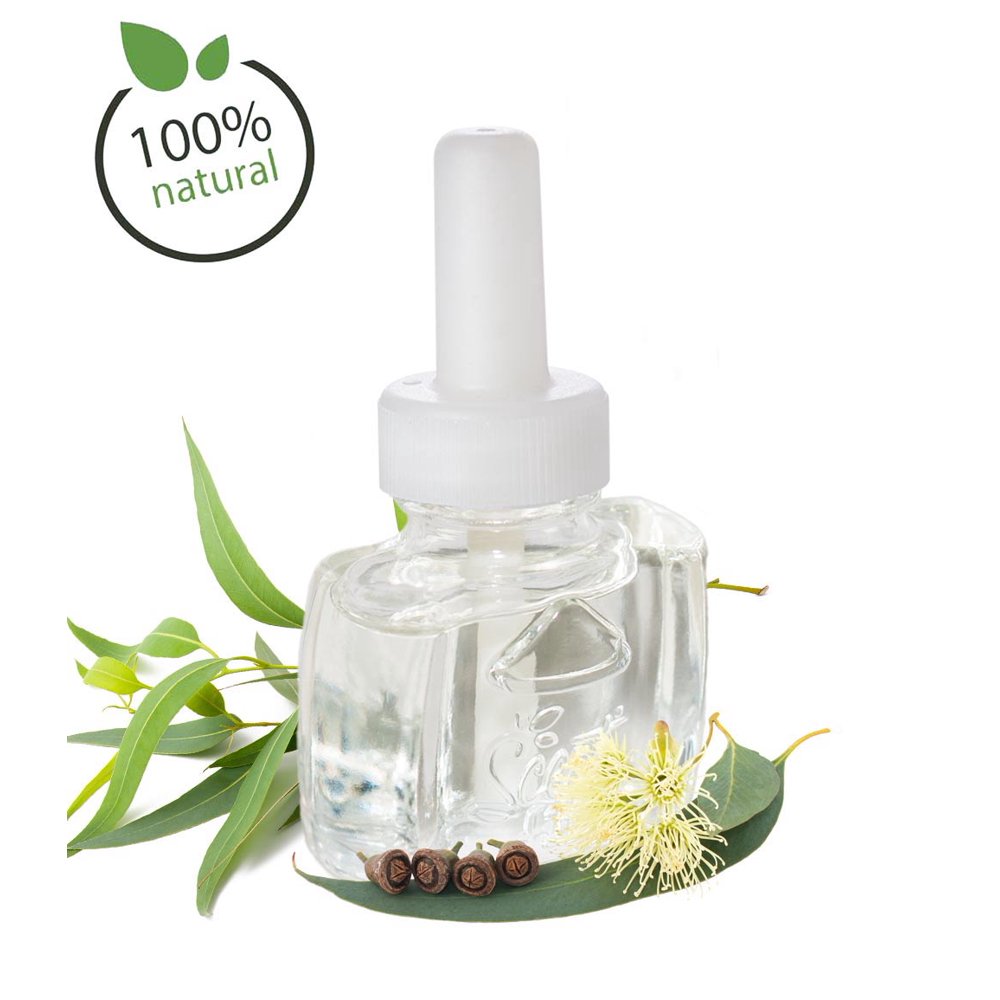 (3 Pack) 100 Natural Eucalyptus Plug in Refill Essential Oil Air