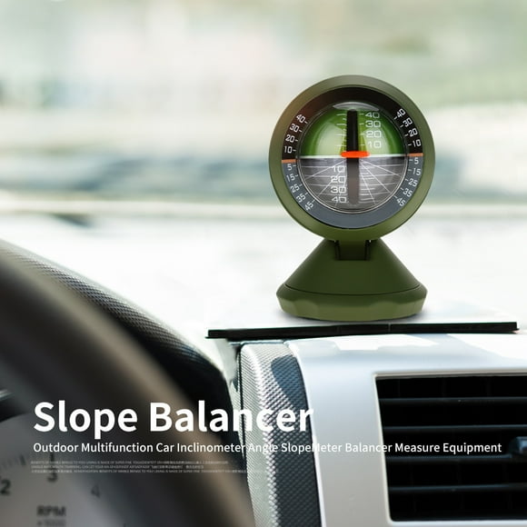 Domqga Car Inclinometer Equipment, Outdoor Multifunction Car Inclinometer Angle Slope Meter Balancer Measure Equipment, Slope Measure