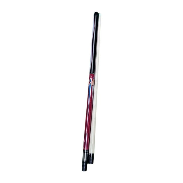 Almencla Queue de Billard 1/2 Fente 57 Pouces pour Débutants Joueurs de billard Hommes Femmes Rouge