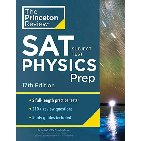 Pre-Owned Cracking the SAT Subject Test in Physics (College Test Prep): Practice Tests   Content Review   Strategies & Techniques Paperback