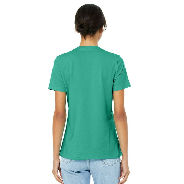 Bella + Canvas B6400 Ladies' Relaxed Jersey Short-Sleeve T-Shirt - Military Green - S