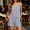 *Gray, variant on Women’s 2 Piece Set,Scoop Neck Sleeveless Tank Top and Drawstring Pocket Shorts ,Casual Vacation Outfit Black,Women's Plus L