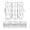 Hand-drawn Bows, variant on Plastic Pencil Box Large Capacity Pencil Boxes Clear Boxes with Snap-Tight Lid Stylish Office Supplies Storage Organizer Box Green and Mint Bows