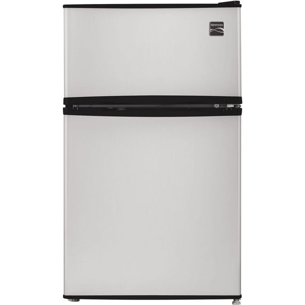 Kenmore 3 2 Cu Ft 2 Door Compact Refrigerator Silver Walmart Com Walmart Com