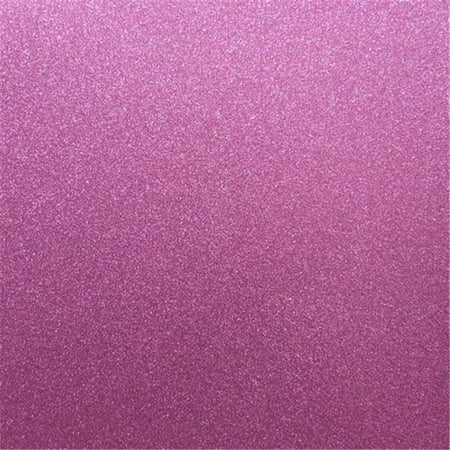 Best Creation 12 x 12 in. Rose Glitter Cardstock, 15 Sheets Per