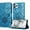 Blue, variant on Allytechgroup Case for iPhone 11 Pro Max with Credit Card Slot, PU Leather RFID Blocking Flip Wallet Phone Case Stand Shockproof Protective Back Cover for iPhone 11 Pro Max, Rosegold