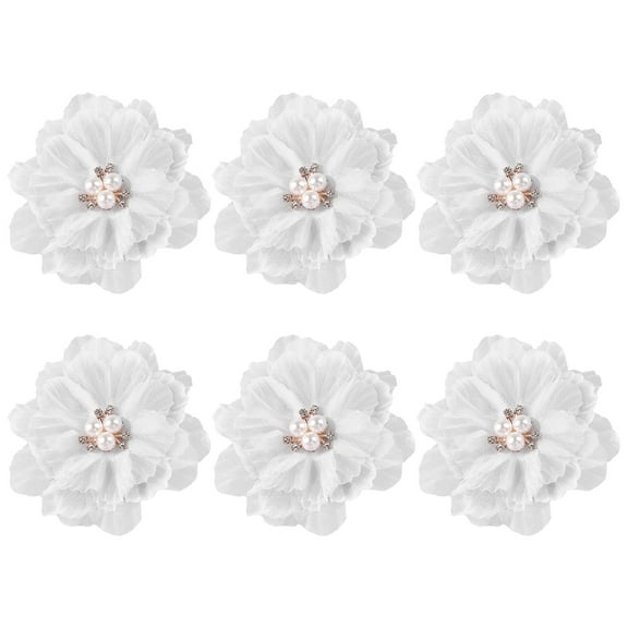 OFFIGAM 6Pcs Shape Cloth Hair Clips Set Comfortable Fashion Hair Accessories for Women Girls Special Occasions