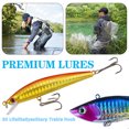 thumbnail image 4 of Kit Señuelos Pesca Con Anzuelos Y Cebo Gusano Suave para Lubina (), 4 of 6