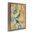thumbnail image 3 of Stupell Industries Spring's Song Green Birds Brown Framed Floater Canvas Wall Art design by Janet Tava, 18 x 18, 3 of 9
