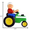 thumbnail image 6 of Personalized Farm Green Tractor with Man Ornament 2024 1 Count - Ornaments by Elves, 6 of 10