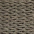 thumbnail image 4 of Household Essentials Square Woven Basket, Paper Rope Cube with Stainless Steel Handles, Intricate and Durable Weave, Sturdy Metal Frame, Grey, 4 of 8