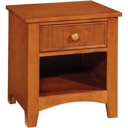 Oak Finish Butterfly Extension - Medina Night Stand with Oak Finish
