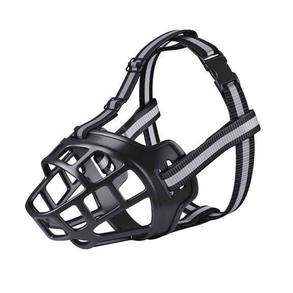 DESIGNICE Dog Muzzle Prevents Barking Dog Muzzle for Large Dogs Stops Chewing Muzzle for Large Sized Dog,Style1