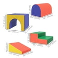 thumbnail image 3 of Qaba 4 Piece Foam Play Set for Toddlers and Children, Classic Colour, 3 of 9