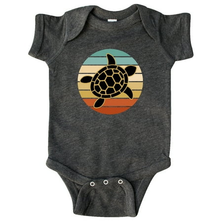 

Inktastic Sea Turtle Retro Sunset Gift Baby Boy or Baby Girl Bodysuit