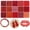 Red, variant on 15 Color Glass Seed Beads 2-4mm Small Assorte Tiny Tube Beads for Jewelry Making