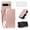 RoseGold, variant on Asuwish Google Pixel 8 Pro Wallet Case, matte Leather Flip Cover with Wrist Strap, 3 Card Holder Slots, Kickstand & Shockproof – Rose Gold