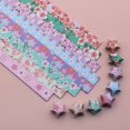 thumbnail image 1 of Origami de estrella gruesa 136, 8 dibujos por juego, papel con forma de estrella de pentagrama de la suerte para niños, 1 of 6