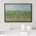 thumbnail image 2 of PixonSign Framed Canvas Print Wall Art Wheat Field With A Lark by Vincent Van Gogh Nature Wilderness Illustrations Modern Art Decorative Floral Botanical Minimal Fine Art - 16"x24" Black, 2 of 5