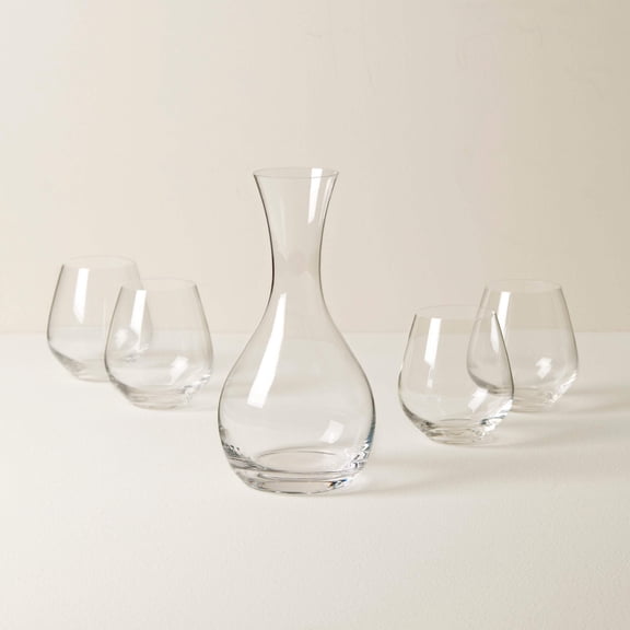 Lenox Tuscany Classics Decanters With 4 Stemless Glass Set