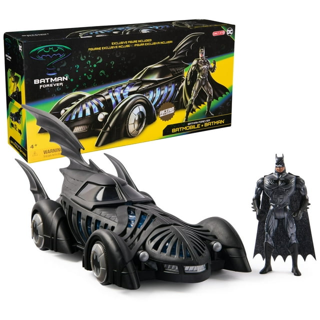 Vehículo de juguete de la colección retro de DC Comics: Batimóvil y Batman