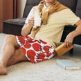 thumbnail image 5 of JUNZAN Hand Drawn Tomatoes Pattern Sleep Pajama Shorts for Men,Men's Pajama Bottoms,Sleepwear,Pj Shorts, 5 of 7