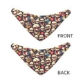 thumbnail image 3 of Naloa rock record music Skull Dog Bandana Large and Small-Dog Scarf Bib Handkerchief Accessories for Dogs and Cats(S-L)-Large, 3 of 5