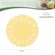 thumbnail image 2 of Doilies de Papel Uxcell, Doilies de Encaje de Papel Desechables Redondos Modernos, Manteles Decorativos a Granel, Aptos para Alimentos Horneados Amarillo de 4.5 Pulgadas, 2 of 7