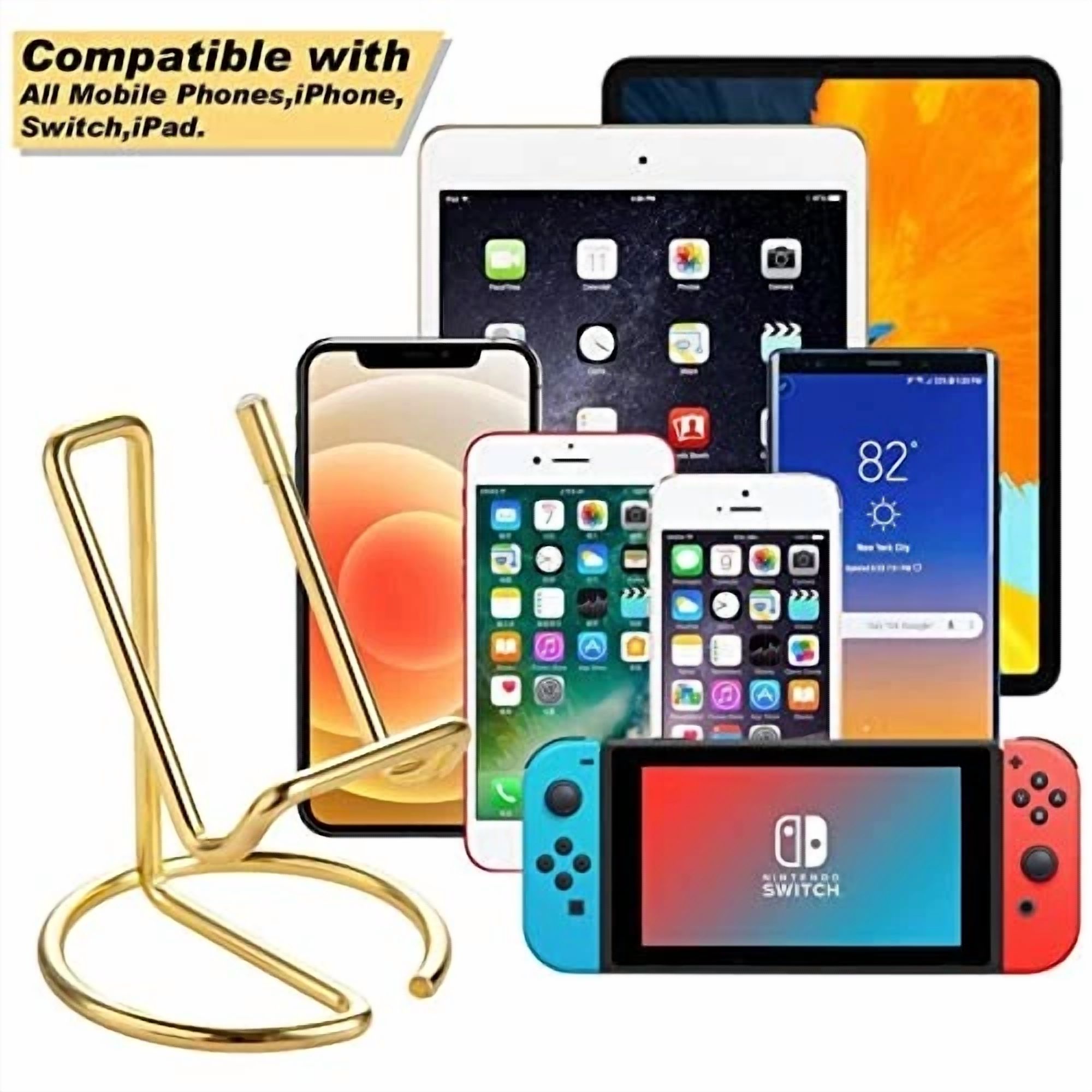 BUTTERFLY- Cell Phone Stand For Desk, Cute Metal Gold Cell Phone Stand Holder 1 Pack Gold