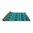 thumbnail image 2 of Ahgly Company Indoor Rectangle Oriental Turquoise Blue Modern Area Rugs, 7' x 9', 2 of 4