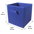 thumbnail image 2 of Purebryt Foldable Cube Storage Bin, 6 Pack, Navy Blue, 2 of 4