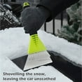 thumbnail image 3 of Plastic Snow Shovel Ice Scraper Car Truck Snow Removal with Rubber Cover Winter Tools, 3 of 5