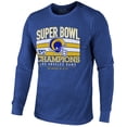 thumbnail image 2 of Men's Majestic Threads Royal Los Angeles Rams Super Bowl LVI Champions Tri-Blend Long Sleeve T-Shirt, 2 of 3