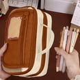thumbnail image 4 of Estuche de Tela Retro para Lápices: Bolsa de Almacenamiento Portátil de Gran Capacidad con Resistencia a Las Manchas para Uso Escolar, Doméstico o de Oficina., 4 of 6